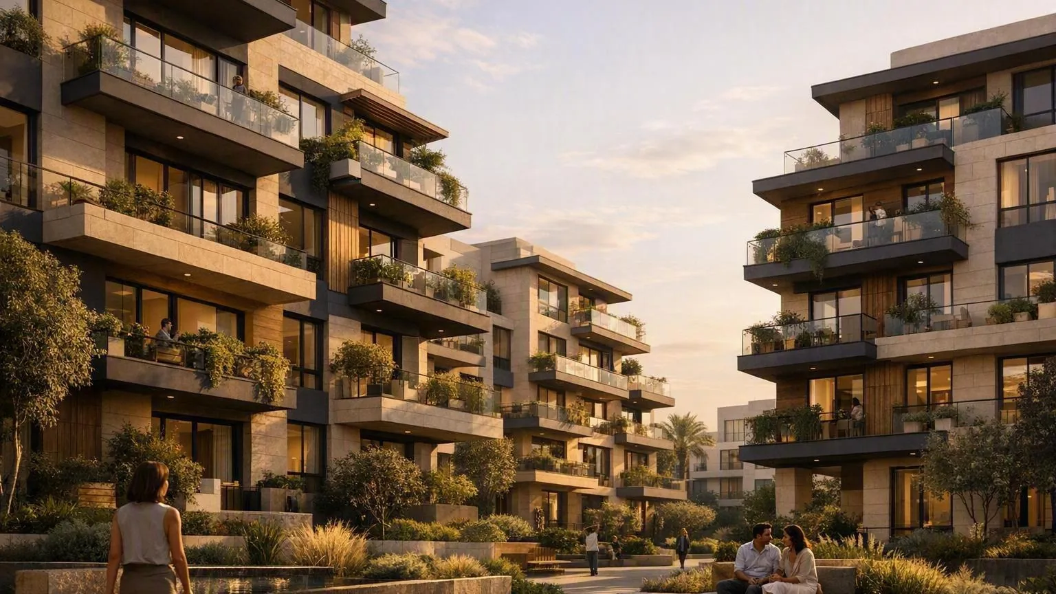 Overall plan of a mixed-use destination